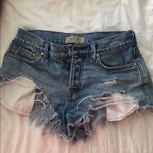 Denim shorts